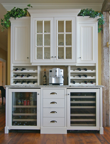 beautiful wine cabinetry