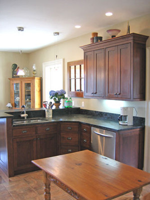 cabinet above the sink