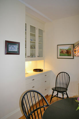 another built-in cabinet