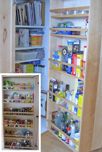 pantry in a cupboard