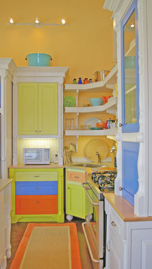 colorful kitchen