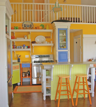 colorful kitchen