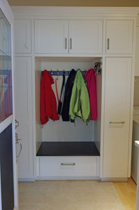 built-in closet, cabinets