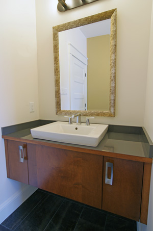 built in vanity