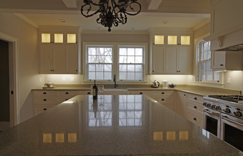 cabinetry with lights