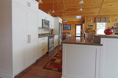 large kitchen island