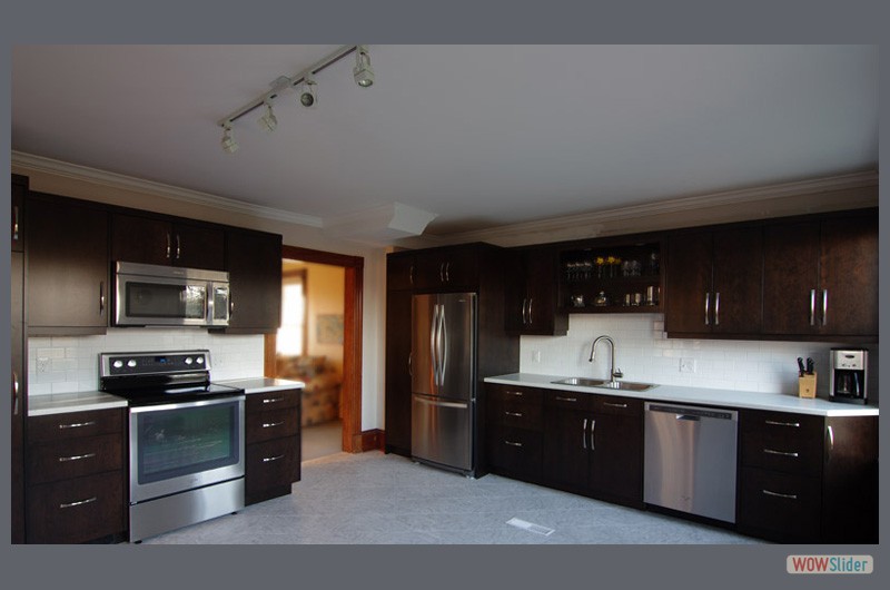 Handsome hardwood kitchen