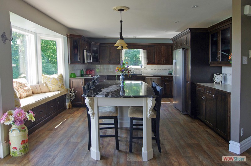 Open concept kitchen